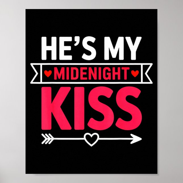 He's My Midnight Kiss Happy New Year Matching Coup Poster (Vorne)
