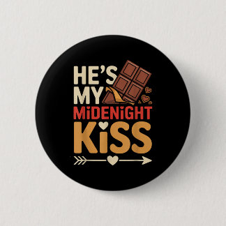 Hes My Midnight Kiss Happy New Year Matching Coupl Button