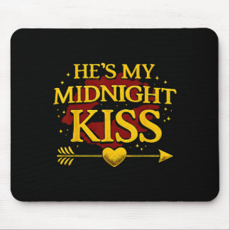 He's My Midnight Kiss Matching Couples Valentine’s Mousepad