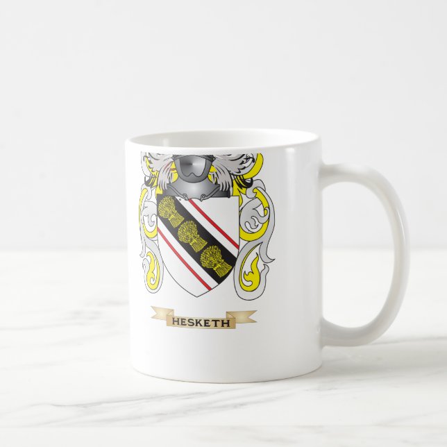 Hesketh Wappen (Familienwappen) Kaffeetasse (Rechts)