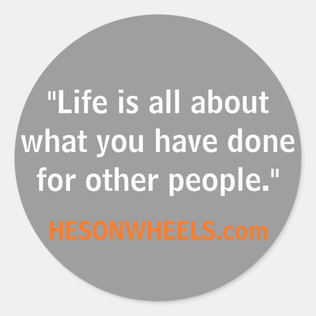 HESONWHEELS Stickers ohne zu vergessen (Vorderseite)