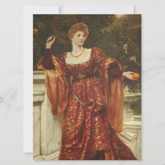 Hesperia (von Frank Dicksee) Karte (Vorderseite)