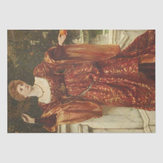 Hesperia (von Frank Dicksee) Seidenpapier (Vorderseite)