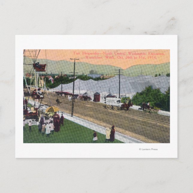 Hesperides FairNorth Central WA Exposition Postkarte (Vorderseite)
