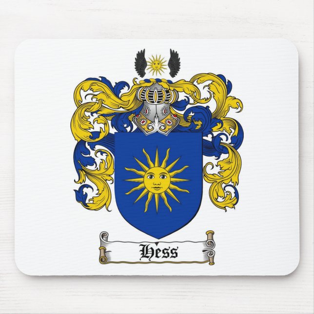 HESS FAMILIENWAPPEN - HESS WAPPEN MOUSEPAD (Vorne)