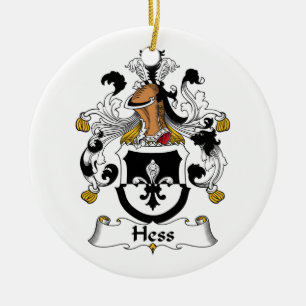 Hess Familienwappen Keramik Ornament