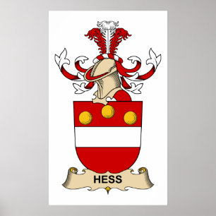 Hess Familienwappen Poster
