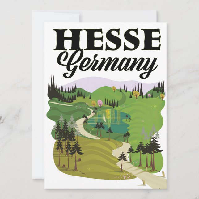 Hesse Germany Travel Poster (Vorderseite)
