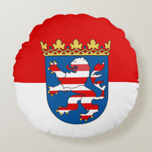 Hesse Round Pillow Flag Rundes Kissen