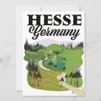 Hessen Deutschland Reiseplakat