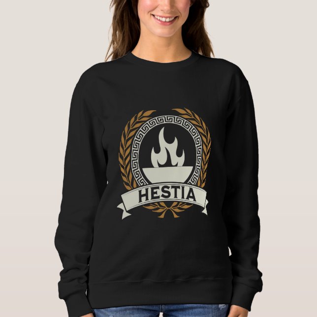 Hestia Alte griechische Göttesymbol Sweatshirt (Vorderseite)