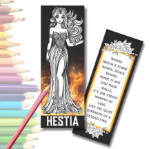 Hestia Greek Goddess COLOR IT Bookmarks