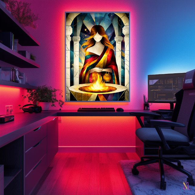 Hestia - Kubistische Minimalistische Legende - God Poster (Von Creator hochgeladen)