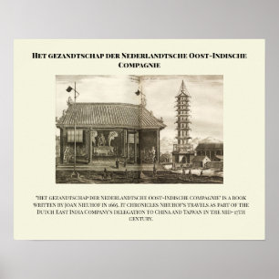 Het gezandtschap der Nederlandtsche Oost-Indische Poster
