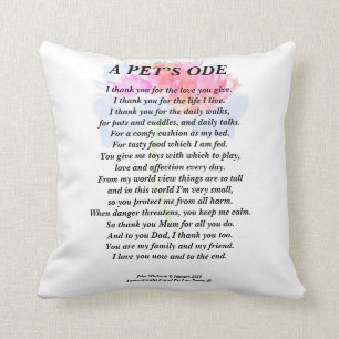 Het Tribute to Eigentümer Gedicht Cushion 41 x 41 Kissen