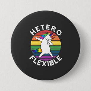 Hetero Flexible LGBT Lesbische Schwulenschwule Button