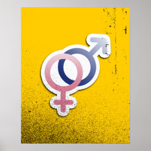 HETERO LIEBE SYMBOLS -.pnng Poster