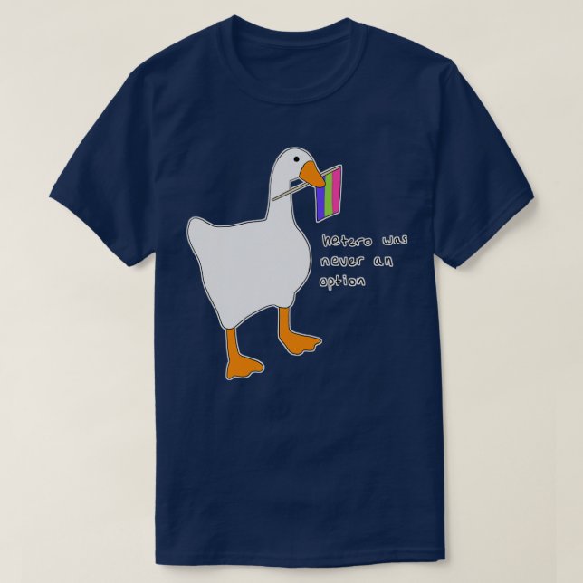Hetero war nie eine Option polysexuell T-Shirt (Design vorne)