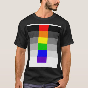 heterogene Pride-Flag-Grafik T-Shirt