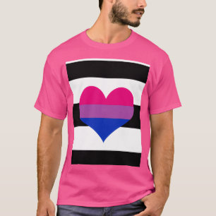 Heterosexuelle biromantische Pride-Flag Grafik T-Shirt