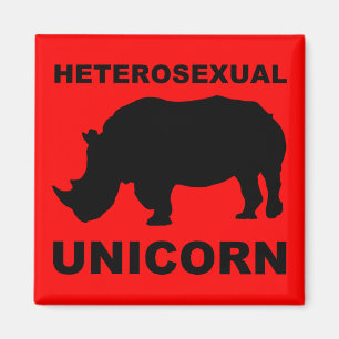 Heterosexueller Einhorn Rhinoceros Kühlschrankmagn Magnet