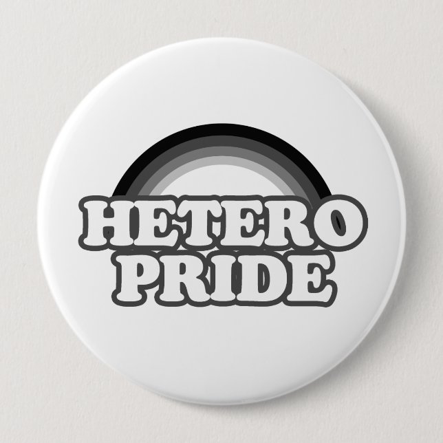 Heterosexueller Stolz Button (Vorderseite)