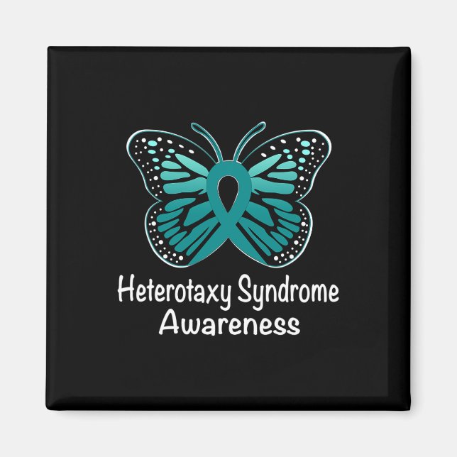Heterotaxy Syndrome Awareness Warrior Support Aqua Magnet (Vorne)