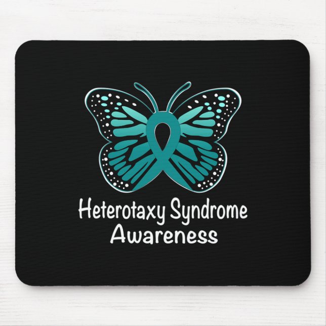 Heterotaxy Syndrome Awareness Warrior Support Aqua Mousepad (Vorne)