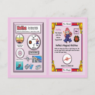 Hetha - Helium Trading Card Postkarte