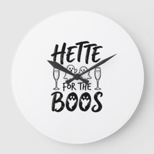 Hette für die Boos Halloween-Geisterparty-Shirt-De Große Wanduhr