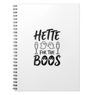 Hette für die Boos Halloween-Geisterparty-Shirt-De Notizblock