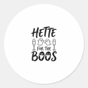 Hette für die Boos Halloween-Geisterparty-Shirt-De Runder Aufkleber