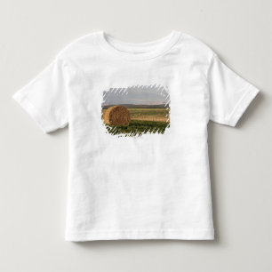 Heu-Ballen auf einem Gebiet mit Bergen am Kleinkind T-shirt