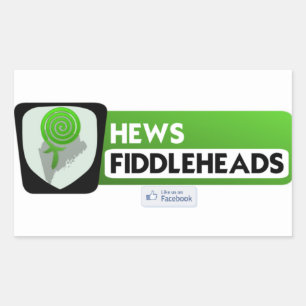 Heu-Fidlehead-Sticker Rechteckiger Aufkleber