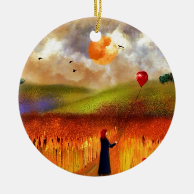 Heu Keramikornament (Vorne)