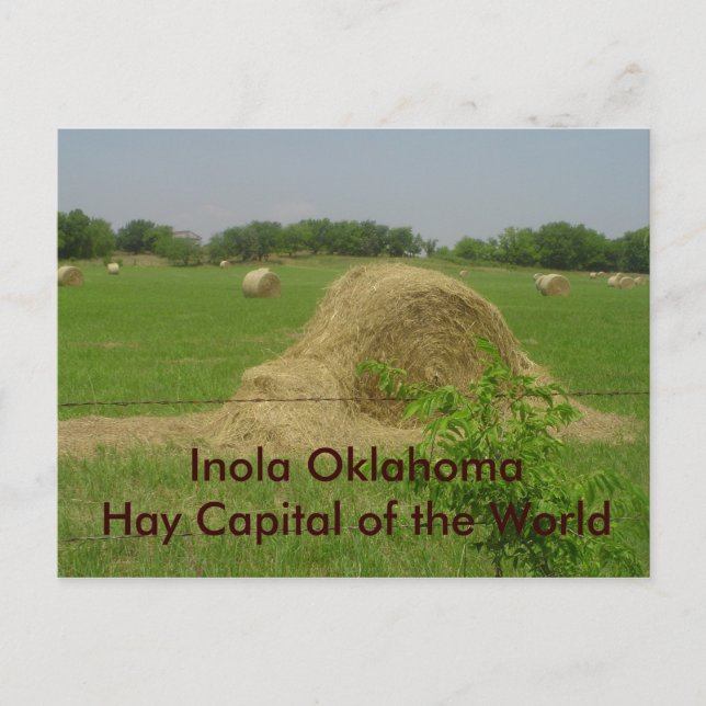 Heubale, Inola OklahomaHay-Hauptstadt der Welt Postkarte (Vorderseite)