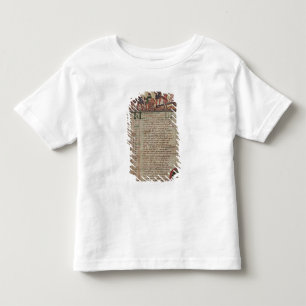 Heuernte und Pflügen, von einem Kalender Kleinkind T-shirt