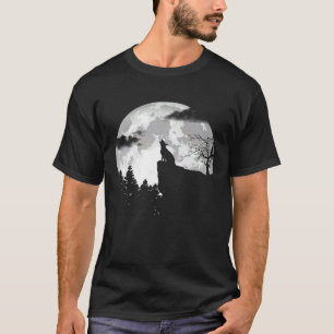 Heulender deutscher Schäferhund Halloween Vintage T-Shirt