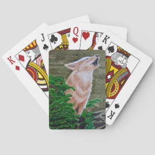 Heulender Koyote Spielkarten