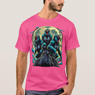 Heulender Mond Gorilla T-Shirt