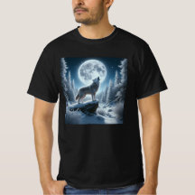 Heulender Wolf im Winter