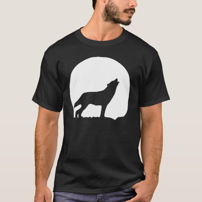 heulender Wolf T-Shirt (Vorderseite)