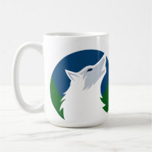Heulender Wolf Vollmond Design