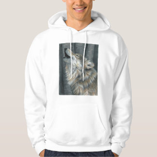 Heulender Wolfmänner oder DamenunisexSweatshirt Hoodie