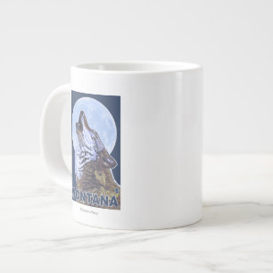 Heulendes MontanaWolf Jumbo-Tasse