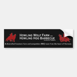 Heulenschwein und Wolf-Autoaufkleber Autoaufkleber