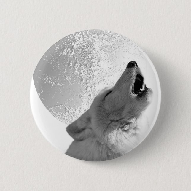 Heulenwolf Button (Vorderseite)