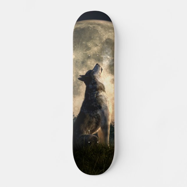 Heulenwolf Skateboard (Vorderseite)