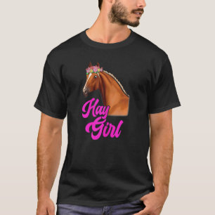 Heumädchen Reiten Rennreiten Reitsport Mädchen S T-Shirt