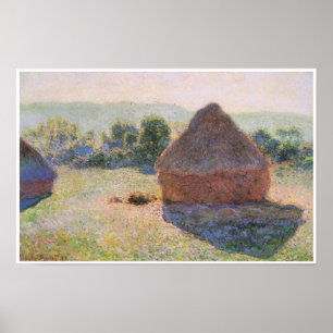 Heuschober an Mittag, 1890 Poster
